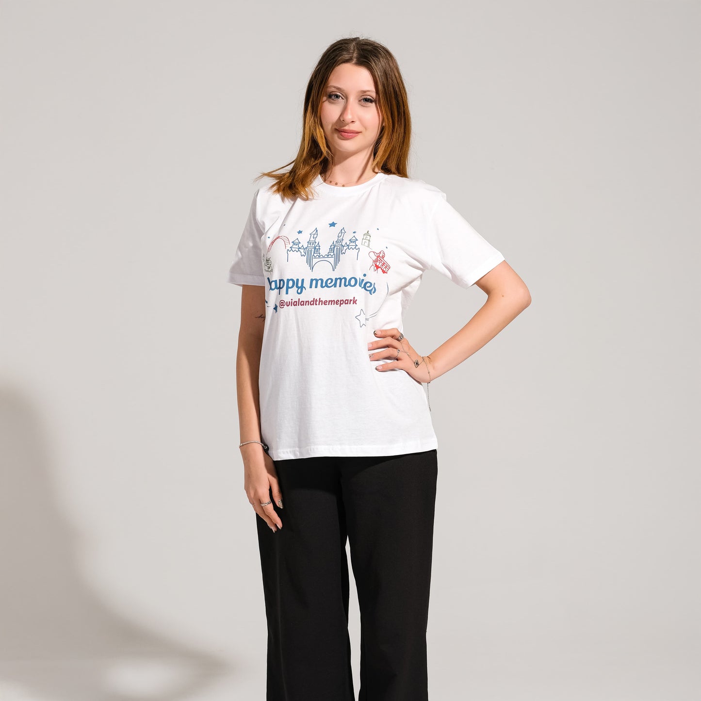 Beyaz Yetişkin Vialand Tişört