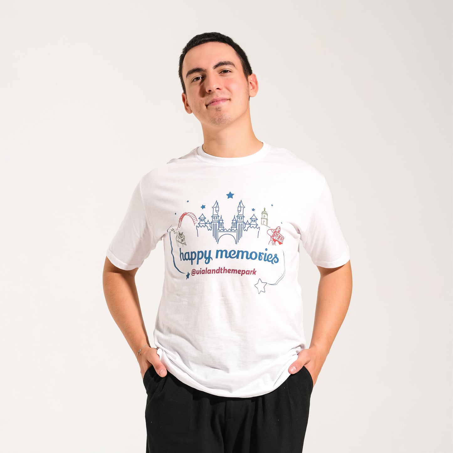 Beyaz Yetişkin Vialand Tişört