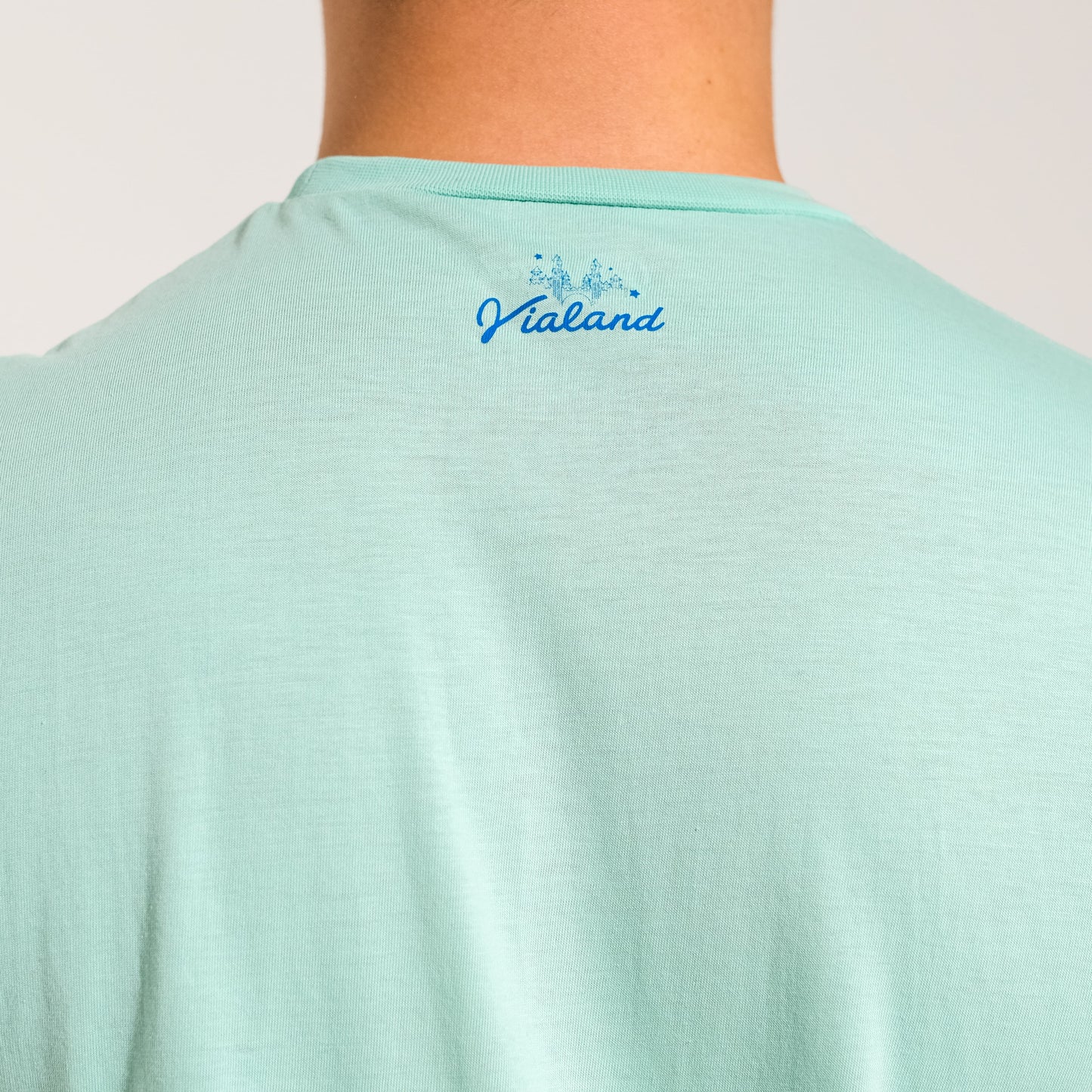 Mint Bisiklet Yaka Viking Baskılı Tişört