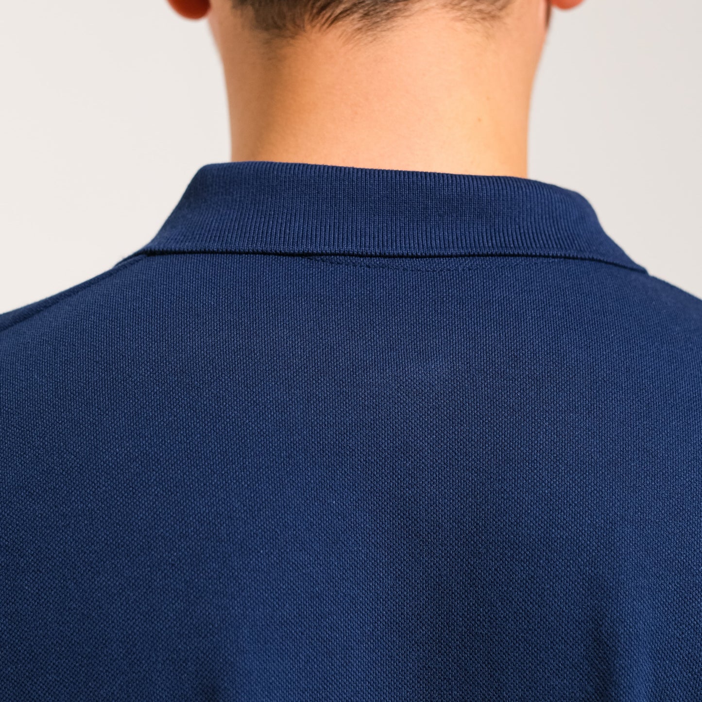 Şato Çizimli Polo Yaka Lacivert Tişört