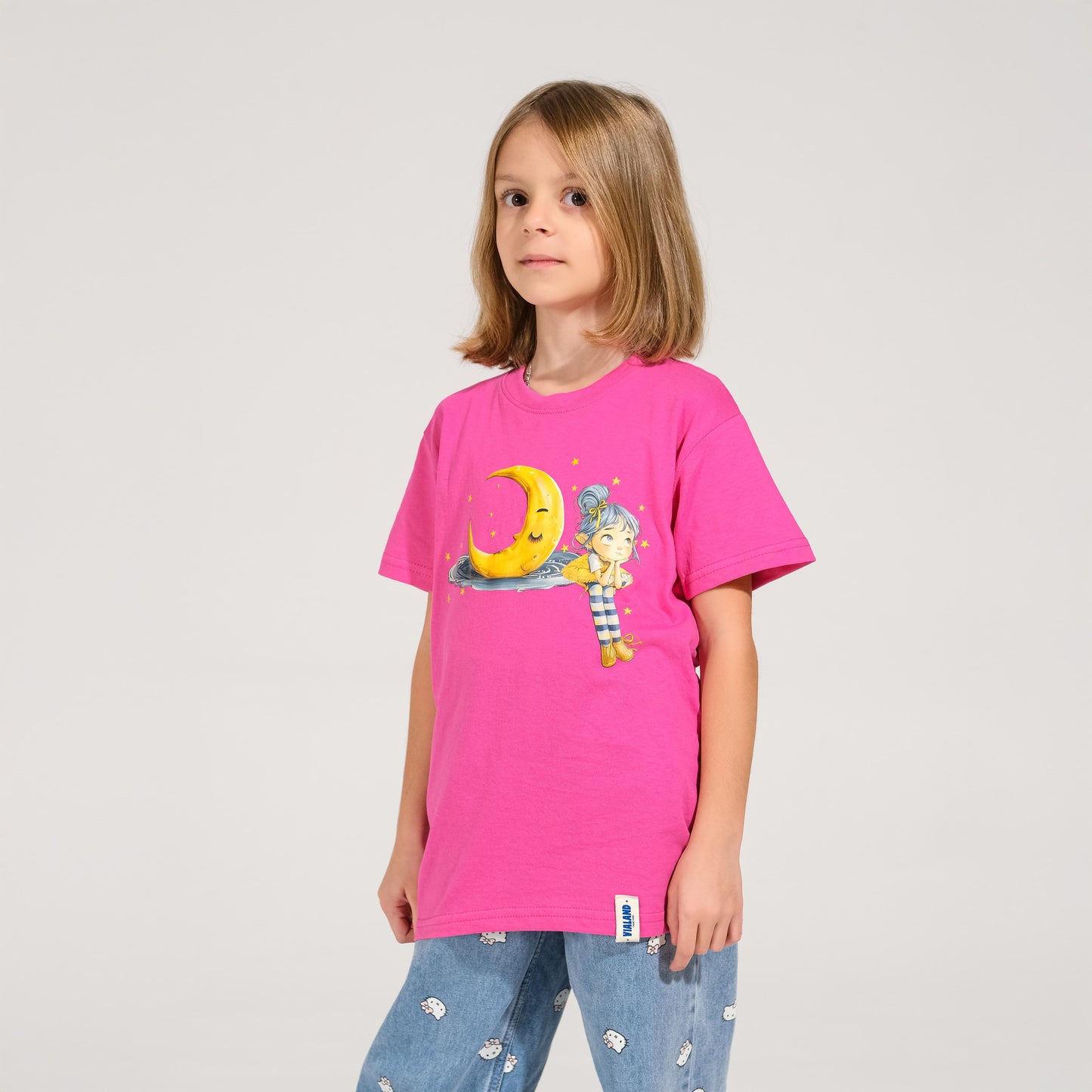 Vega Tasarımlı Fuşya Renk Tişört