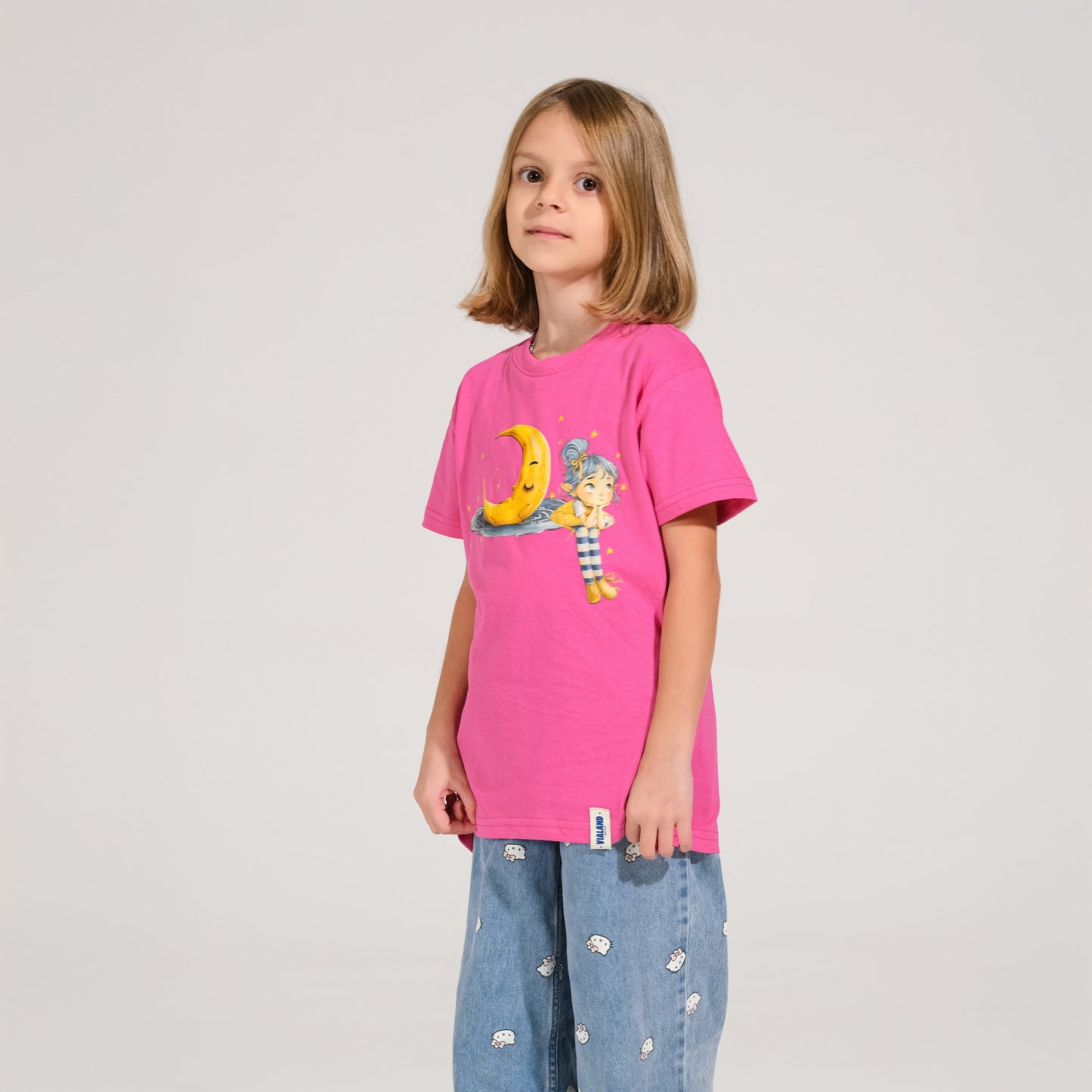 Vega Tasarımlı Fuşya Renk Tişört