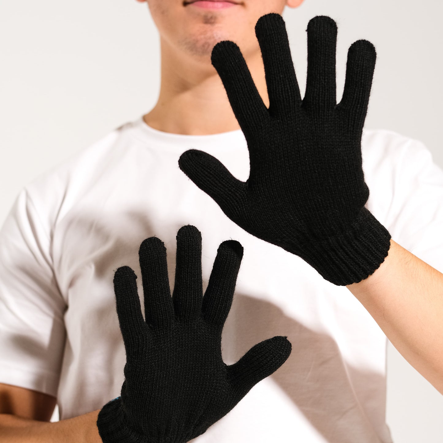 Vialand Logolu Siyah Eldiven